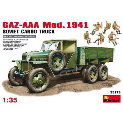 Mini Art GAZ- AAA Cargo Truck Mod 1941 - Militärmodellbausatz - 1:35 Mini Art GAZ- AAA Cargo Truck Mod 1941 - Militärmodellbausatz - 1:35