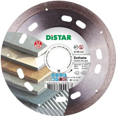 Distar Modell ESTHETE Ultradünne 125mm - Diamantsägeblatt Distar Modell ESTHETE Ultradünne 125mm - Diamantsägeblatt