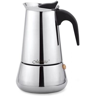 Feel Maestro MR-1660-6 - Schwarz Silber - Moka-Topf Feel Maestro MR-1660-6 - Schwarz Silber - Moka-Topf