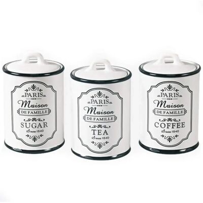 Maestro Keramikbehälter-Set - Kaffee, Tee & Zucker Maestro Keramikbehälter-Set - Kaffee, Tee & Zucker