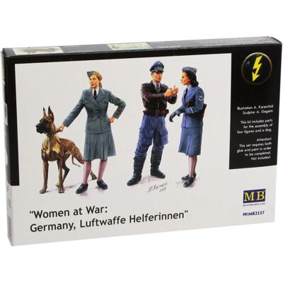 Figurines Luftwaffe Master Box - Femmes en Guerre 1:35 - Publicité Figurines Luftwaffe Master Box - Femmes en Guerre 1:35 - Publicité