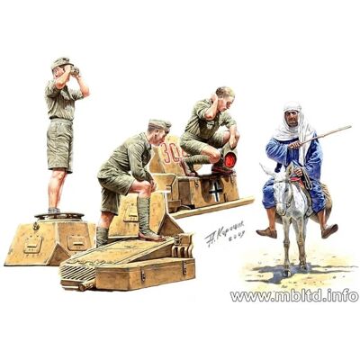 Master Box Afrika Korps Deutsches Panzerbesatzung 1/35 - WWII Historische Figuren Master Box Afrika Korps Deutsches Panzerbesatzung 1/35 - WWII Historische Figuren