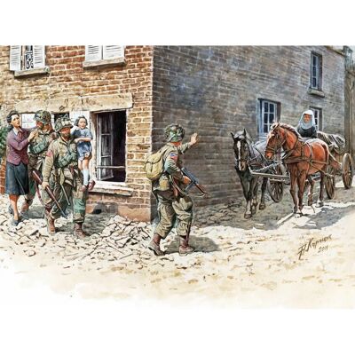 Master Box Scène de Soldats France 1944 - Figurines 1:35 - Publicité Master Box Scène de Soldats France 1944 - Figurines 1:35 - Publicité