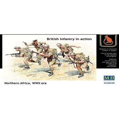 Master Box Britische Infanterie WWII - 1:35 Skala Master Box Britische Infanterie WWII - 1:35 Skala