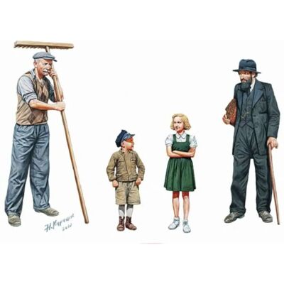 Master Box WWII Bauern Figuren - 1:35 - Historische Militärmodelle Master Box WWII Bauern Figuren - 1:35 - Historische Militärmodelle