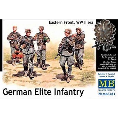 Master Box 1/35 Infanterie Allemande WWII Front de l'Est - Kit de modèle - Publicité Master Box 1/35 Infanterie Allemande WWII Front de l'Est - Kit de modèle - Publicité