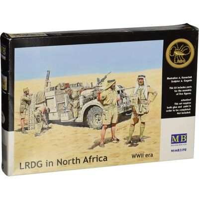 Master Box 1:35 WWII Nordafrika LRDG Figuren Master Box 1:35 WWII Nordafrika LRDG Figuren