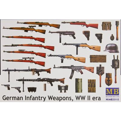 Master Box Deutsches Infanteriewaffen WWII Diorama-Zubehör - Maßstab 1:35 Master Box Deutsches Infanteriewaffen WWII Diorama-Zubehör - Maßstab 1:35