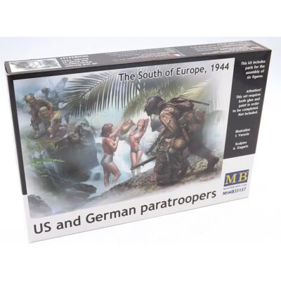 Master Box US & German Paratroopers WWII - Flugzeugmodellset Master Box US & German Paratroopers WWII - Flugzeugmodellset