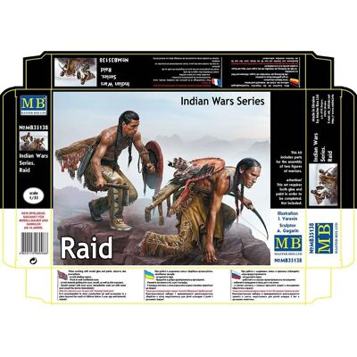 Master Box Guerres indiennes Raid 1:35 - Figurines - Publicité Master Box Guerres indiennes Raid 1:35 - Figurines - Publicité
