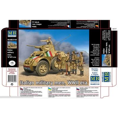 Master Box Italienische WWII Militärmänner 1:35 - Modellfiguren Master Box Italienische WWII Militärmänner 1:35 - Modellfiguren