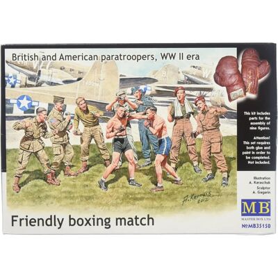 Master Box Paratroopers britanniques et américains 1:35 - Figurines - Publicité Master Box Paratroopers britanniques et américains 1:35 - Figurines - Publicité