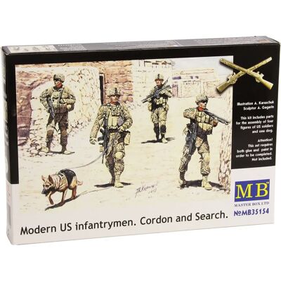 Master Box US Infanteristen Cordon and Search 1:35 Modellfiguren Master Box US Infanteristen Cordon and Search 1:35 Modellfiguren
