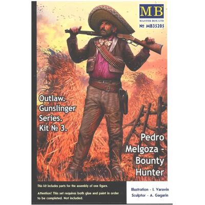 Master Box Historische Figur - Outlaw Gunslinger 3 Pedro Melgoza - 1:35 Master Box Historische Figur - Outlaw Gunslinger 3 Pedro Melgoza - 1:35