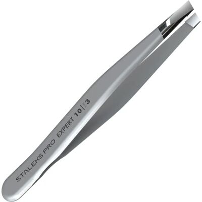 Staleks Expert 10 Type 3 Slanted Tweezers - Tweezers for Eyebrows & Face Staleks Expert 10 Type 3 Slanted Tweezers - Tweezers for Eyebrows & Face
