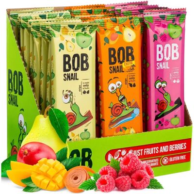 Przekąska jabłko i gruszka Bob Snail - Bezglutenowa taśma owocowa Przekąska jabłko i gruszka Bob Snail - Bezglutenowa taśma owocowa