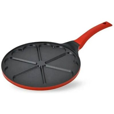 Maestro Pfanne MR-1222-A Herz, Schwarz Rot Aluminium - Pfanne Maestro Pfanne MR-1222-A Herz, Schwarz Rot Aluminium - Pfanne