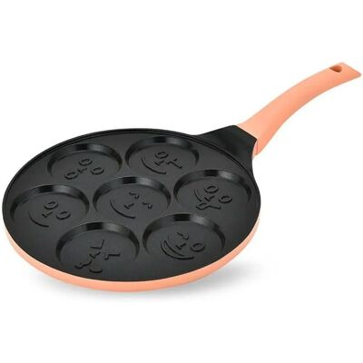 Pan Feel Maestro MR-1222-B SMILE Schwarz Orange Aluminium - Pfanne Pan Feel Maestro MR-1222-B SMILE Schwarz Orange Aluminium - Pfanne