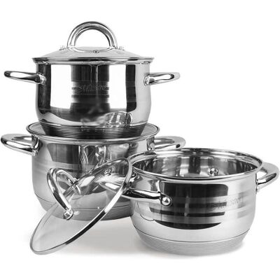 FEEL MAESTRO MR-3513-6M 3-teiliges Kochgeschirr-Set FEEL MAESTRO MR-3513-6M 3-teiliges Kochgeschirr-Set
