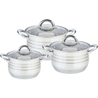 Juego de Cocina Maestro MR-3513-6L Acero Inoxidable - Compatible con Inducción Juego de Cocina Maestro MR-3513-6L Acero Inoxidable - Compatible con Inducción