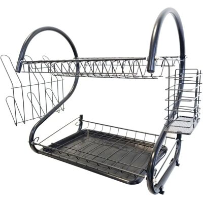 Feel Maestro MR-1025-38-BLACK Tragbares Küchenabtropfgestell - Abtropfgitter Feel Maestro MR-1025-38-BLACK Tragbares Küchenabtropfgestell - Abtropfgitter