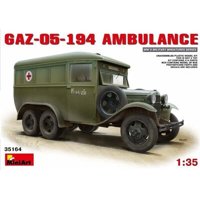 Mini Art GAZ 05194 Ambulance Modellautó Készlet - 1:35 Méretarány Mini Art GAZ 05194 Ambulance Modellautó Készlet - 1:35 Méretarány