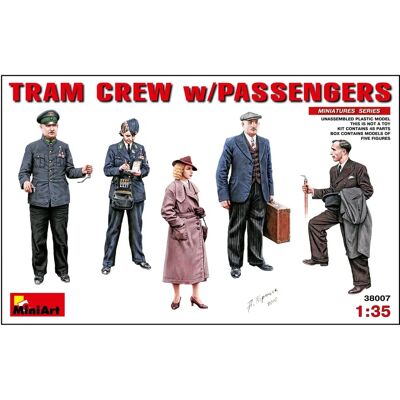 Mini Art 1:35 Tram Crew Passengers Historische Figuren - Modellfiguren Mini Art 1:35 Tram Crew Passengers Historische Figuren - Modellfiguren