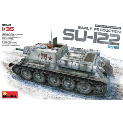 Mini Art Su-122 Frühe Produktionsmodell Bausatz - Militärmodellbausatz Mini Art Su-122 Frühe Produktionsmodell Bausatz - Militärmodellbausatz