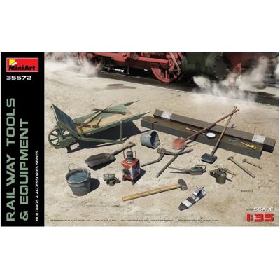 Mini Art Diorama-Zubehör - 1:35 Eisenbahn Werkzeuge & Ausrüstung Mini Art Diorama-Zubehör - 1:35 Eisenbahn Werkzeuge & Ausrüstung