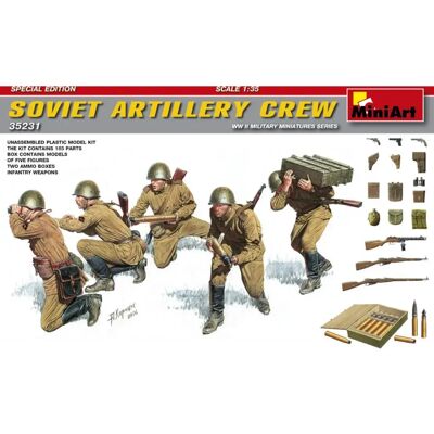 Mini Art Sowjetisches Artillerie-Team - 1:35 Skalenmodellfiguren Mini Art Sowjetisches Artillerie-Team - 1:35 Skalenmodellfiguren