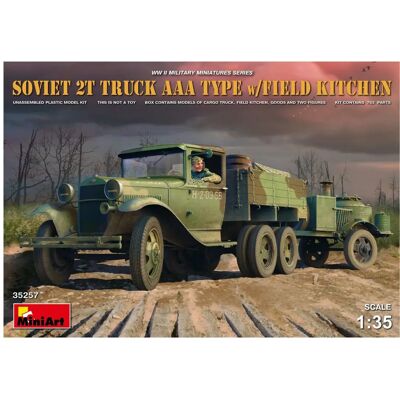 Mini Art - Sowjetischer 2T LKW AAA Typ mit Feldküche 1:35 Mini Art - Sowjetischer 2T LKW AAA Typ mit Feldküche 1:35