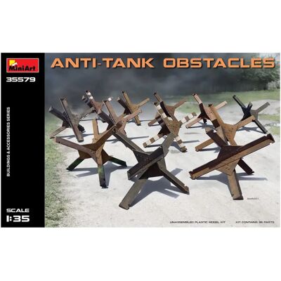 Mini Art Anti-tank Hindernisse - 12 Modelle Set - Diorama Zubehör Mini Art Anti-tank Hindernisse - 12 Modelle Set - Diorama Zubehör