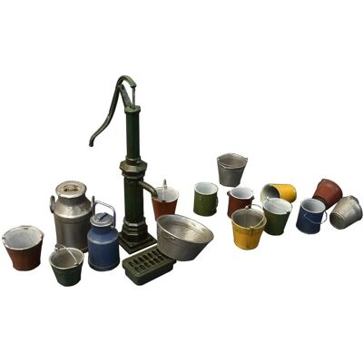 Mini Art Wasserpumpe Set - 52 Teile Diorama 1:35 Mini Art Wasserpumpe Set - 52 Teile Diorama 1:35