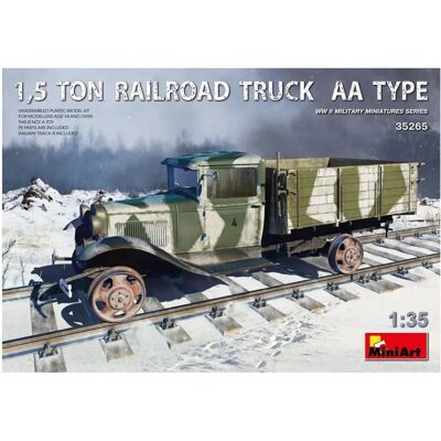 MiniArt 1:35 Maßstab Eisenbahn LKW Typ AA - Hochdetailliertes Modell MiniArt 1:35 Maßstab Eisenbahn LKW Typ AA - Hochdetailliertes Modell
