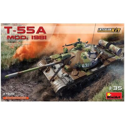 Mini Art Sowjetisches T-55A MOD.1981 - 1:35 Modellbausatz Mini Art Sowjetisches T-55A MOD.1981 - 1:35 Modellbausatz
