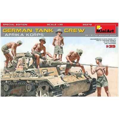 Set di Figurine dell'Equipaggio Tedesco del Carro Armato - 1/35 Set di Figurine dell'Equipaggio Tedesco del Carro Armato - 1/35