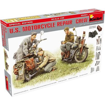 Mini Art WWII US Motorkerékpár Csapat 1:35 Méretarány - Történelmi Figurák Mini Art WWII US Motorkerékpár Csapat 1:35 Méretarány - Történelmi Figurák