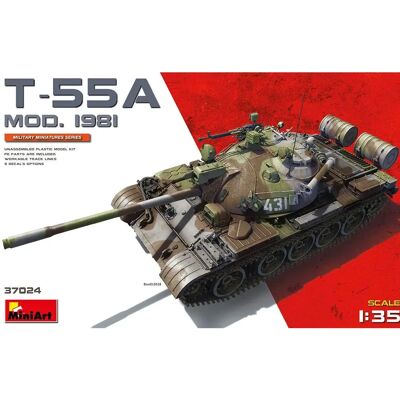 Mini Art Sowjetischer T-55A Modell 1981 - Schweres Militärfahrzeug-Set Mini Art Sowjetischer T-55A Modell 1981 - Schweres Militärfahrzeug-Set