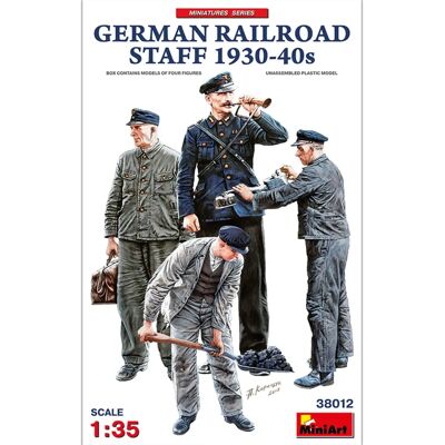 Mini Art German Railroad Staff 1930-40s - Model figures - MINI38012 Mini Art German Railroad Staff 1930-40s - Model figures - MINI38012
