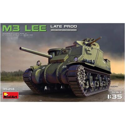 Mini Art M3 LEE LATE PROD - Hochdetaillierter Militärmodellbausatz mit T41 Ketten Mini Art M3 LEE LATE PROD - Hochdetaillierter Militärmodellbausatz mit T41 Ketten