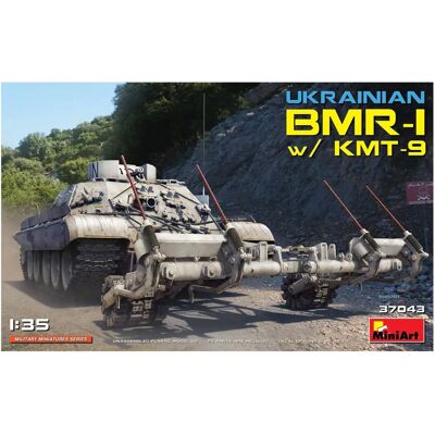 Mini Art Ukrainischer BMR-1 mit KMT-9 Militärmodell - 1:35 Mini Art Ukrainischer BMR-1 mit KMT-9 Militärmodell - 1:35