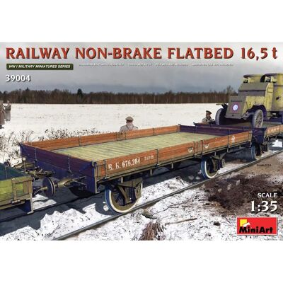 Mini Art Eisenbahn Nicht-Brems-Flachbett 16,5t - Militärmodellbausatz Mini Art Eisenbahn Nicht-Brems-Flachbett 16,5t - Militärmodellbausatz