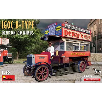 Mini Art LGOC B-Type Londoni Busz Modellkészlet - Polgári Jármű, 1/35 Mini Art LGOC B-Type Londoni Busz Modellkészlet - Polgári Jármű, 1/35