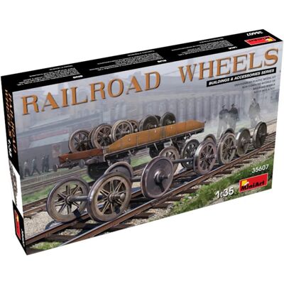 Miniart 1:35 Ruote ferroviarie in plastica non dipinte - Kit modello Miniart 1:35 Ruote ferroviarie in plastica non dipinte - Kit modello