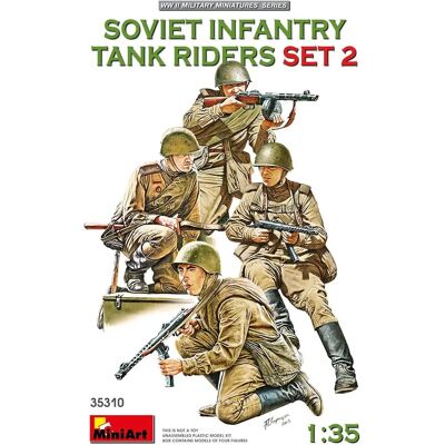 Mini Art Soviet Army Infantry Tank Crew Set - 1/35 - Model Figures Mini Art Soviet Army Infantry Tank Crew Set - 1/35 - Model Figures
