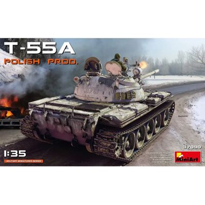 Mini Art T-55A Maquette - Véhicule militaire 1/35 - Publicité Mini Art T-55A Maquette - Véhicule militaire 1/35 - Publicité