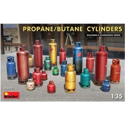 Ensemble de cylindres Propane/Butane Miniart 1/35 - Kit Ensemble de cylindres Propane/Butane Miniart 1/35 - Kit