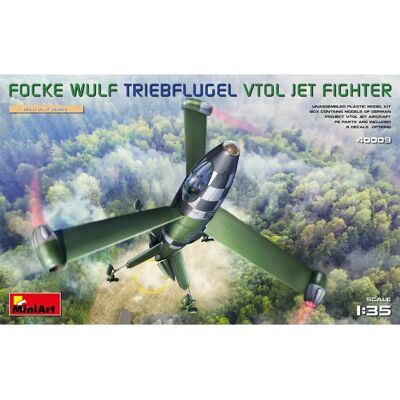 Mini Art Focke Wulf Triebflugel VTOL Jet Fighter Modellbausatz - 1:35 Mini Art Focke Wulf Triebflugel VTOL Jet Fighter Modellbausatz - 1:35