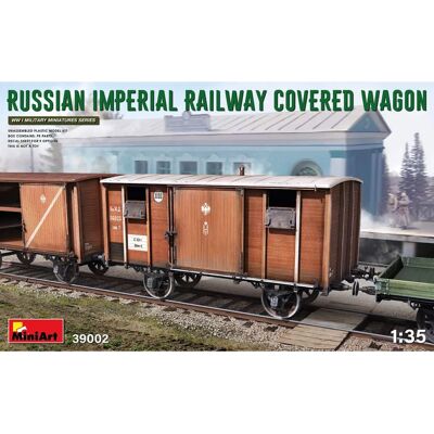 Mini Art Russische Kaiserliche Eisenbahn gedeckter Wagen - Modellbahn - Mini39002 Mini Art Russische Kaiserliche Eisenbahn gedeckter Wagen - Modellbahn - Mini39002