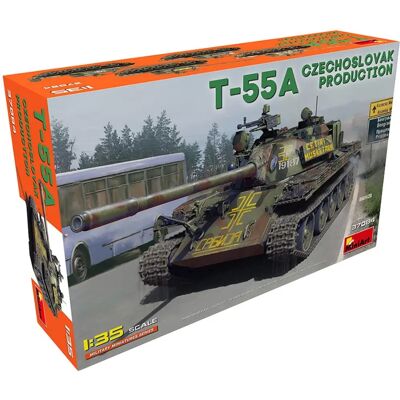 Mini Art Militärmodell T-55A Tschechoslowakische Produktion 1:35 Mini Art Militärmodell T-55A Tschechoslowakische Produktion 1:35